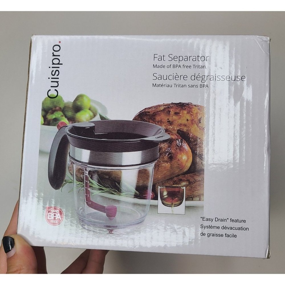 Cuisipro 4 Cup Fat Separator Measuring Cup With Easy Drain Feature